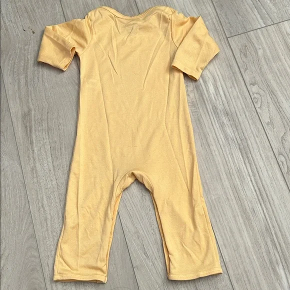 Patagonia Capilene Baby Onesie 12M Yellow Thermal Base Layer Snap Suit - Picture 6 of 7